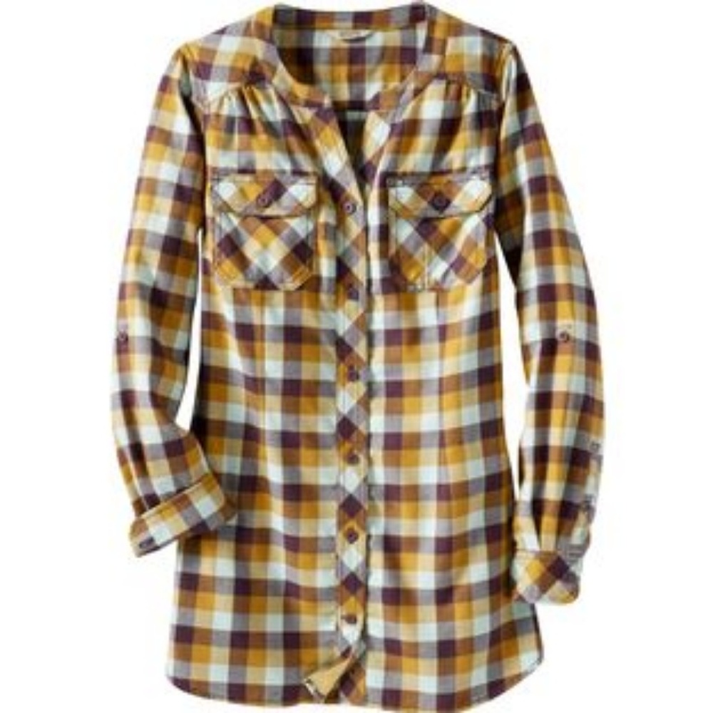 Duluth Trading Company Flannel tunic